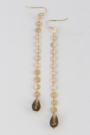 One Line Earring With Stone Detail 7CBA5